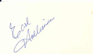 Earl Holliman autograph