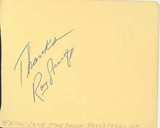 Roy Acuff autograph