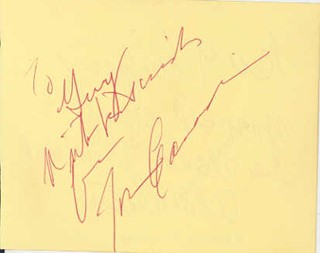 John Carradine autograph
