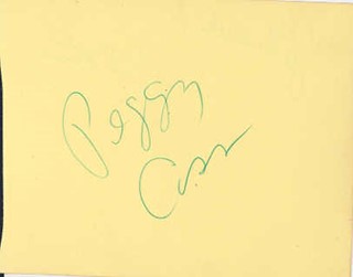 Peggy Cass autograph