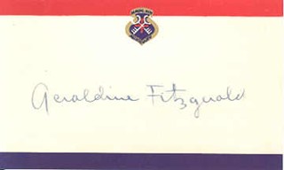 Geraldine Fitzgerald autograph