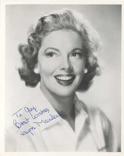 Jayne Meadows autograph