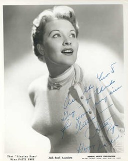 Patti Page autograph