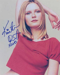 Kirsten Dunst autograph