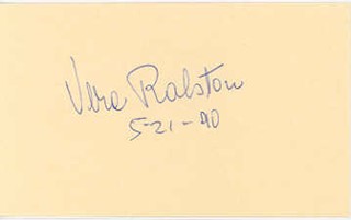 Vera Ralston autograph