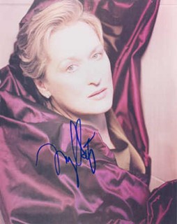 Meryl Streep autograph