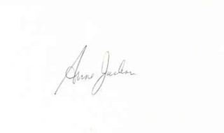 Anne Jackson autograph