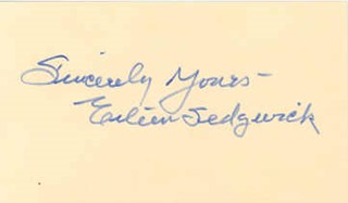 Eileen Sedgwick autograph