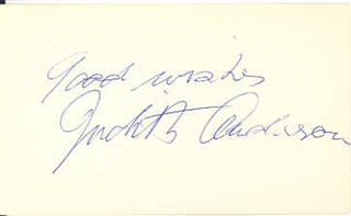 Judith Anderson autograph