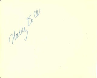 Harry Doll autograph