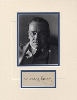 Wallace Beery autograph