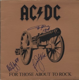 AC/DC autograph