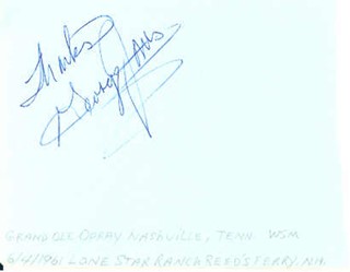 George Jones autograph