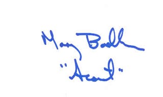 Mary Badham autograph