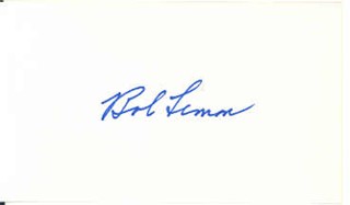 Bob Lemon autograph