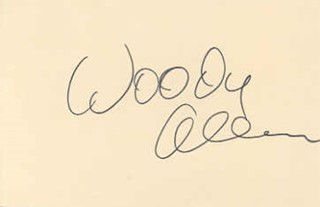Woody Allen autograph