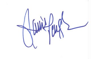 Janis Paige autograph