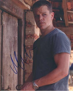 Matt Damon autograph