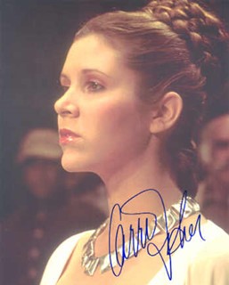 Carrie Fisher autograph