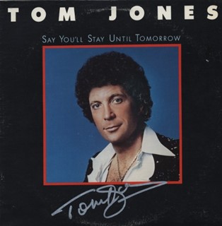 Tom Jones autograph