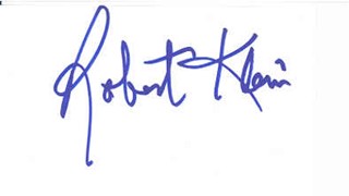 Robert Klein autograph