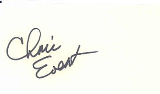Chris Evert autograph