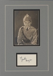 Jackie Coogan autograph