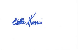 Estelle Harris autograph
