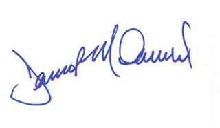 James McDaniel autograph