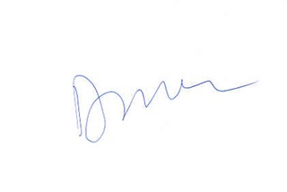 Diane Sawyer autograph