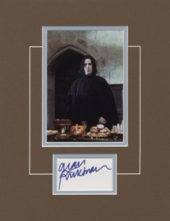 Alan Rickman autograph