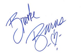 Brooke Burns autograph