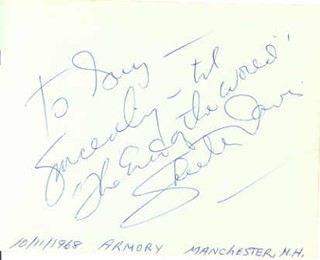 Skeeter Davis autograph