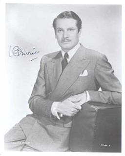 Laurence Olivier autograph