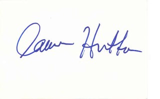 Lauren Hutton autograph