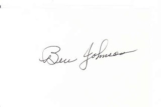 Ben Johnson autograph