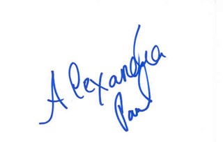 Alexandra Paul autograph