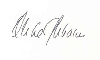 Michael Dukakis autograph