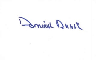 Dominick Dunne autograph