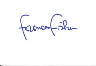 Frances Fisher autograph