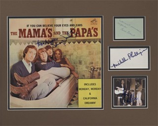 The Mamas and The Papas autograph