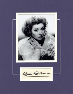 Greer Garson autograph