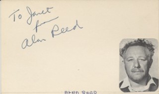 Alan Reed autograph