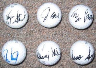 Signed Golf Ball Lot #1 autograph