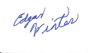 Edgar Winter autograph