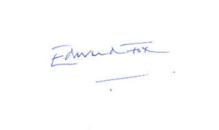 Edward Fox autograph
