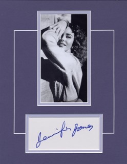 Jennifer Jones autograph