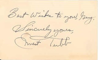 Ernest Tubb autograph