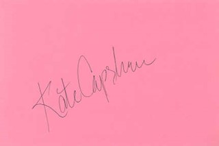 Kate Capshaw autograph