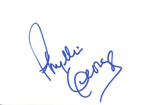 Phyllis George autograph